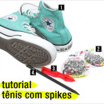 Tutorial: como customizar tênis Converse com spikes