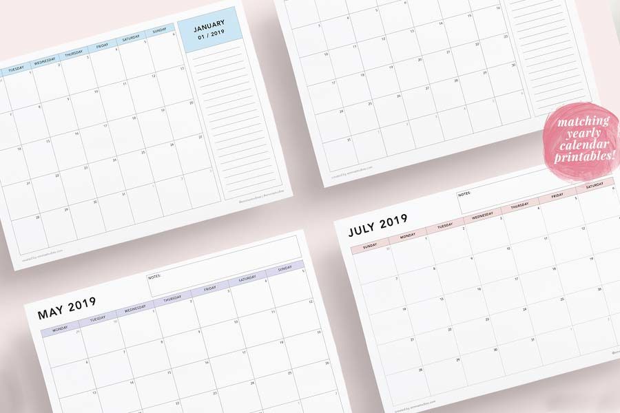 Planners gratuitos para imprimir e se organizar em 2019 5