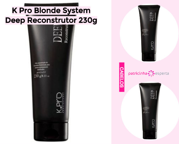 K Pro Blonde System Deep Reconstrutor 230g - Produtos Para Cabelos Danificados: Favoritos de 2019 - Top 8