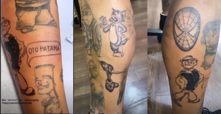 Gabigol compartilha fotos das suas novas tatuagens 2 Gabigol compartilha fotos das suas novas tatuagens