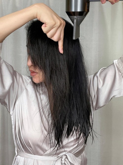 10 passos simples para evitar o frizz e o ressecamento capilar 7 The Correct Way to Hold a Blow Dryer to Prevent Static Hair