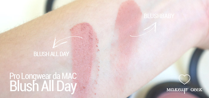 MAC Pro Longwear Blush All Day vs Blushbaby