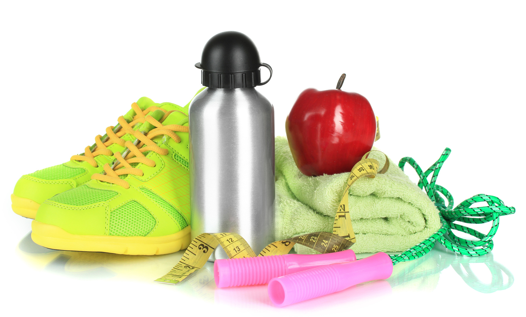 Different tools for sport isolated  white