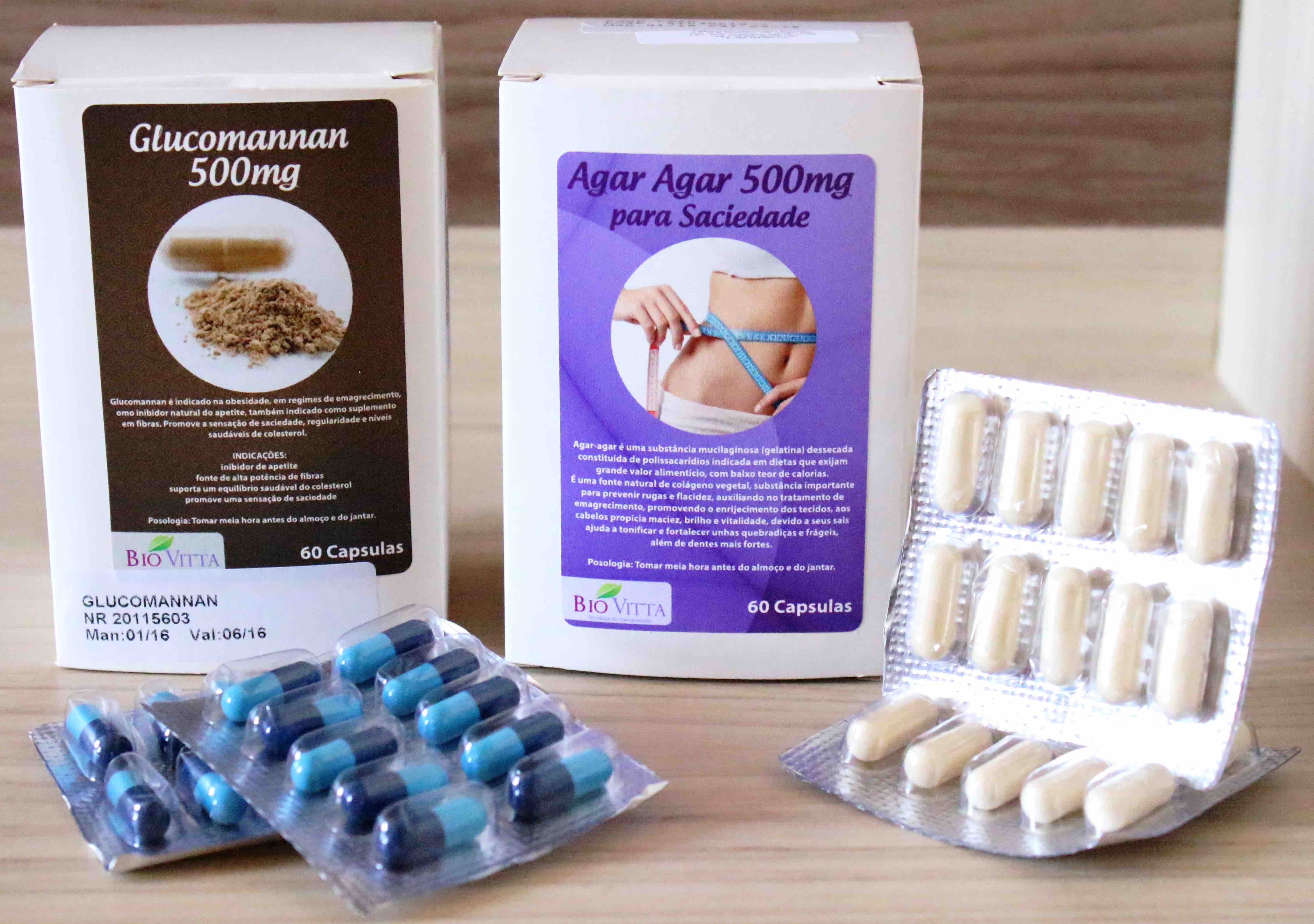 Agar Agar 500mg para Saciedade