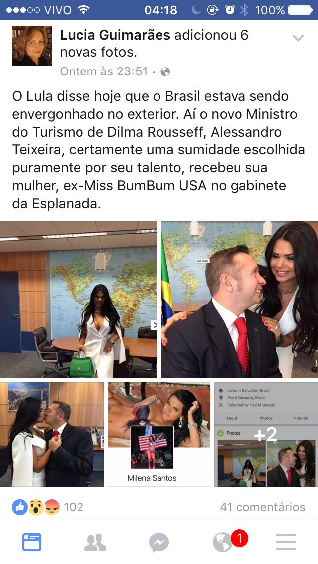 IMG 6404 A primeira dama do Turismo envergonha o Brasil? 