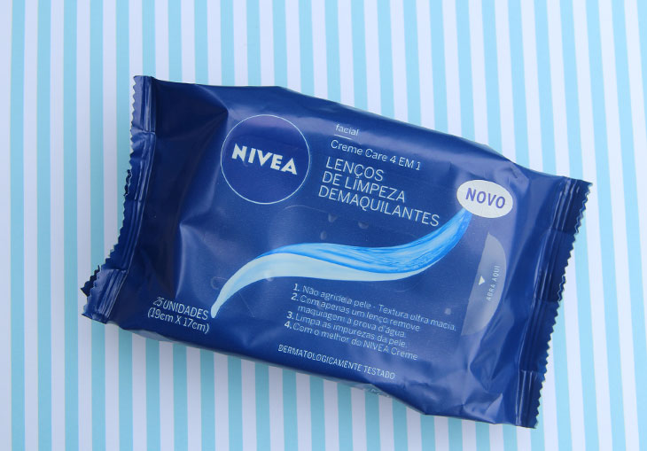 Lenços de Limpeza Nivea risco Creme Care 1 lencos de limpeza nivea