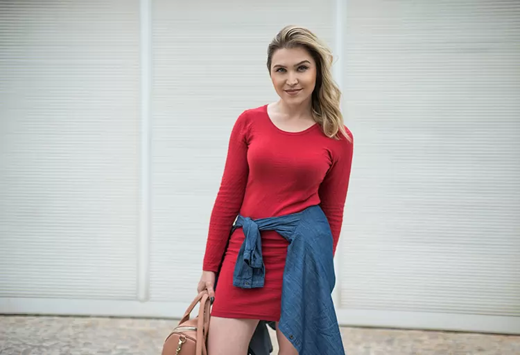 Look da Lu: vermelho e confortável 2 vverm