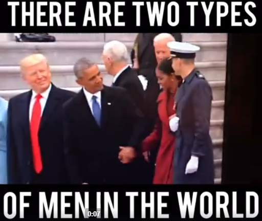 obama 2 Na posse, Trump e Obama mostram diferenças no trato com as mulheres 