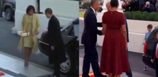 obama 1 Na posse, Trump e Obama mostram diferenças no trato com as mulheres 